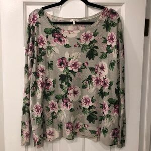 Joie Floral Sweater size Large!